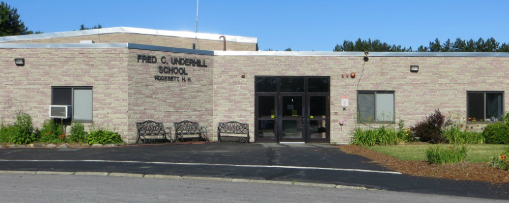 Front of the Fred C. Underhill School building